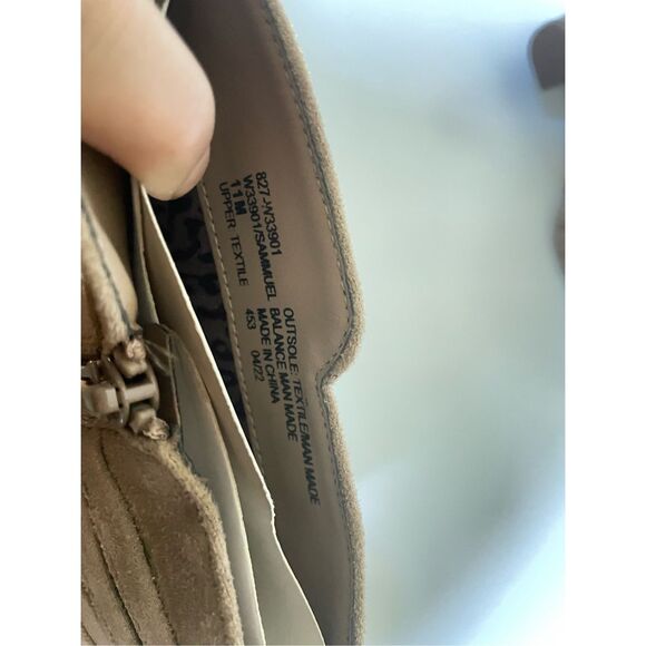 White Mountain Womens Sammuel Pull On Faux Suede Booties,  color: Sand, Size: 11 - Picture 7 of 8